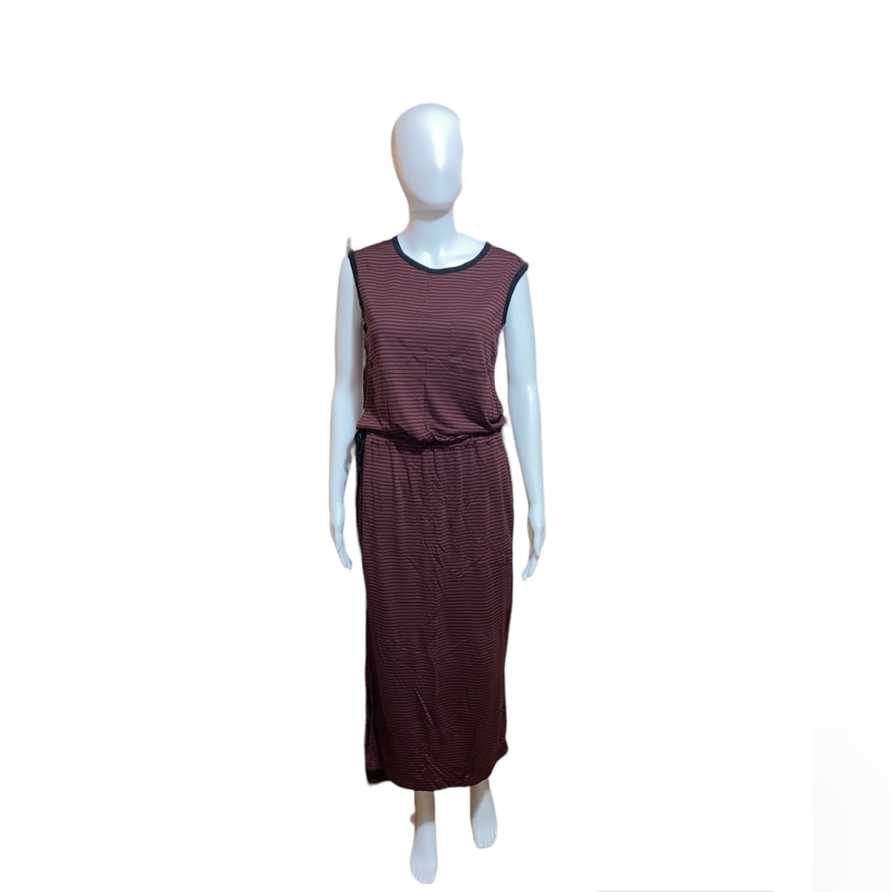 Red with black striped dress (new unused without tag)